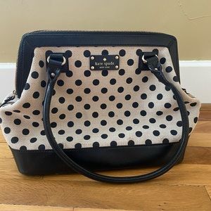 Kate Space polka dot tote bag